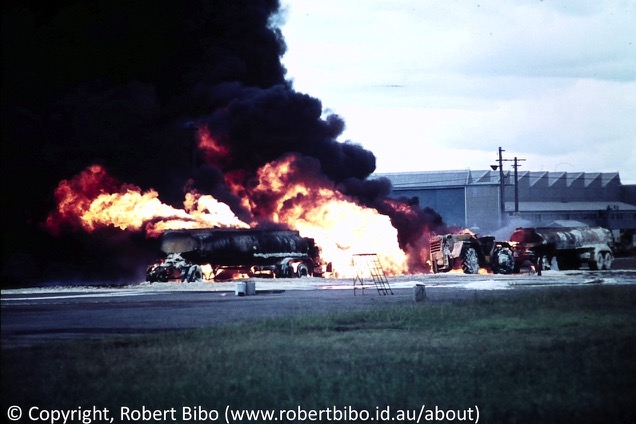 Avgas fire.