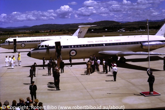 HRH Prince Philip arrives at Canberra