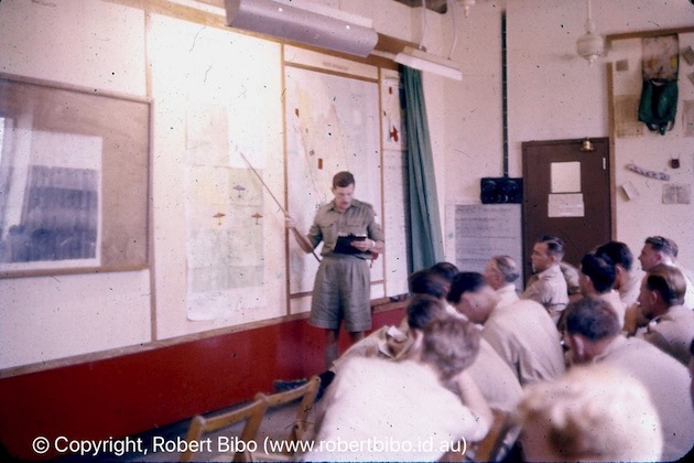 Pre-flight briefing.