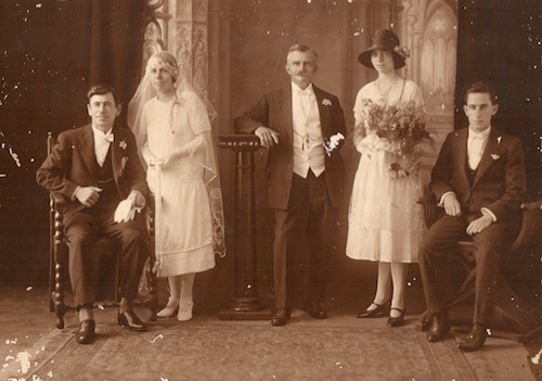 John Bibo and Veronica Westerman on their wedding day.